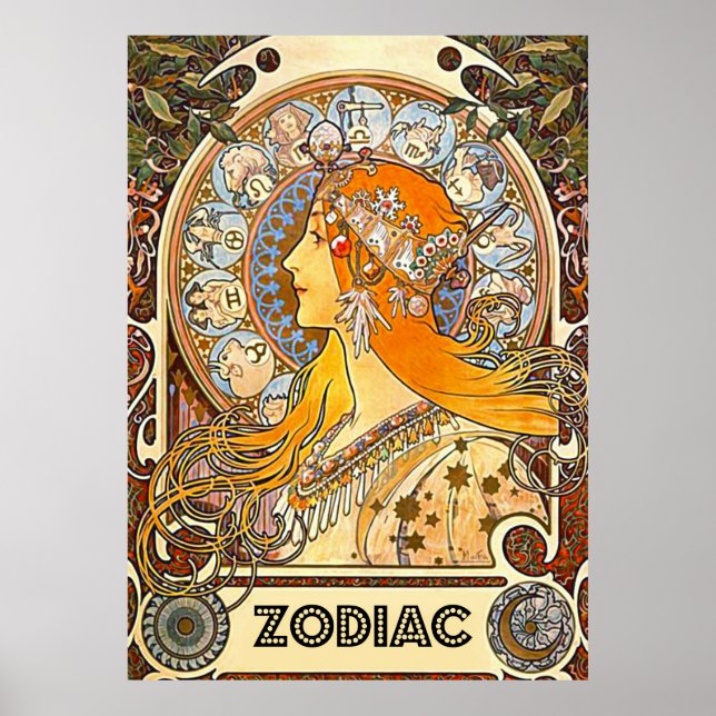 Poster Zodiac 1896 (Devant)