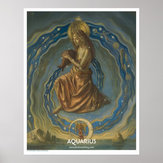 Poster Zodiac - Aquarius (Devant)