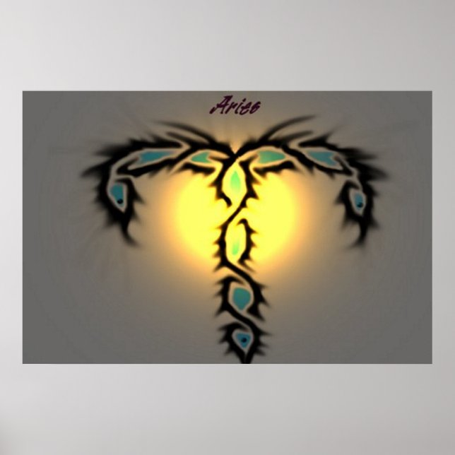 Poster Zodiac Aries (Devant)