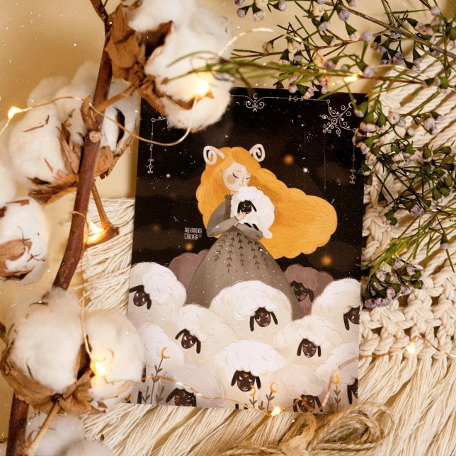 Poster Zodiac Aries par Alexandra Dikaia (You should reconcile with your inner Aries to lead others. )