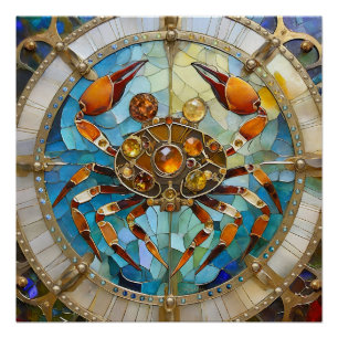 Poster Zodiaque - Cancer Le Crabe