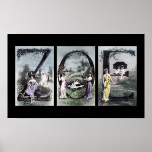 Poster ZOE Alphabet Lettre Nom Art