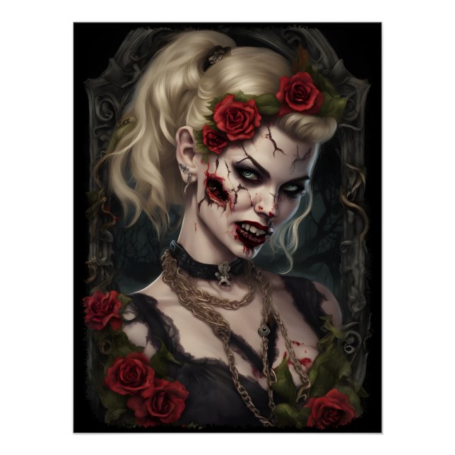 Poster Zombie Babe 04 (Devant)