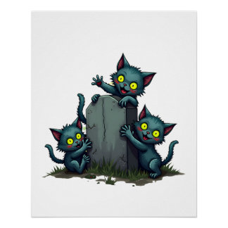 Poster Zombie Kitten Uprising