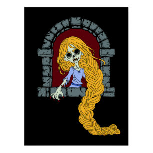 Poster Zombie Rapunzel