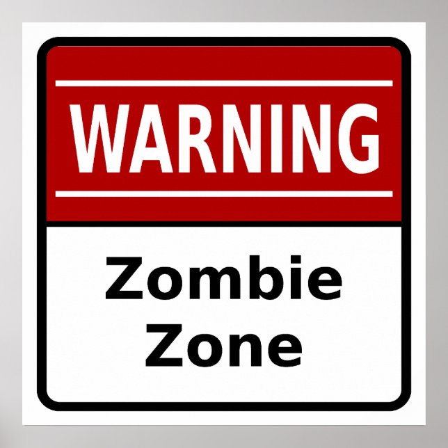 Poster Zombie Zone (Devant)