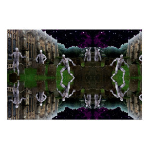 Poster Zombies du cimetière bizarre