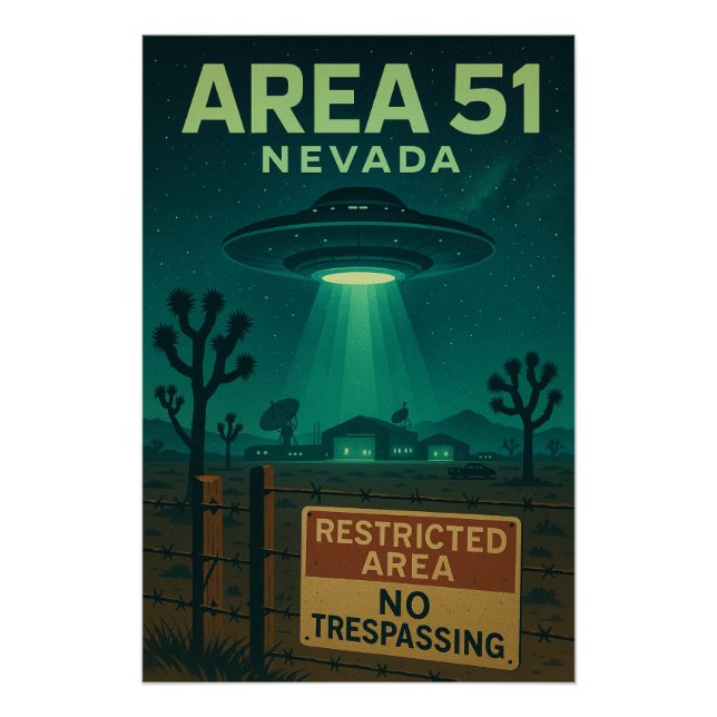 Poster Zone 51 - Secrets du ciel désertique (Devant)