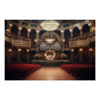Zone de conception d'orgue à tuyaux de théâtre
