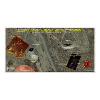 Poster Zone de projection atomique de Trinity