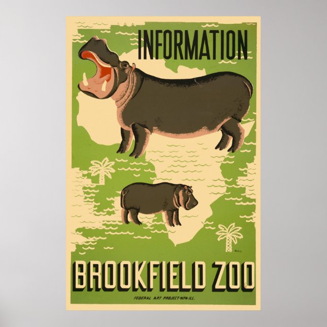 Poster Zoo de Brookfield (Devant)