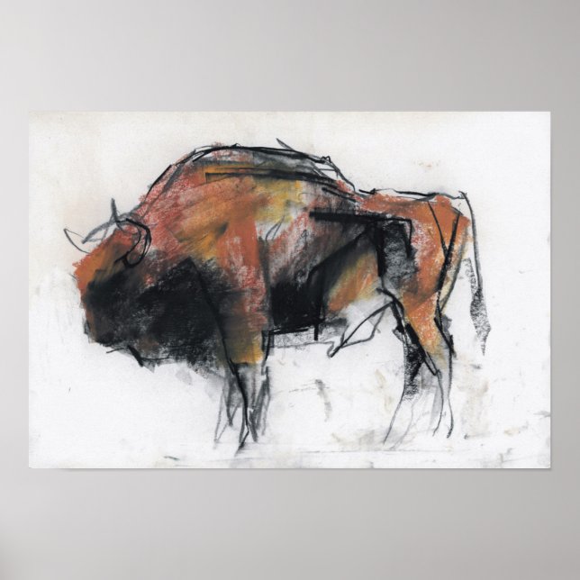 Poster Zubre Bialowieza (Devant)