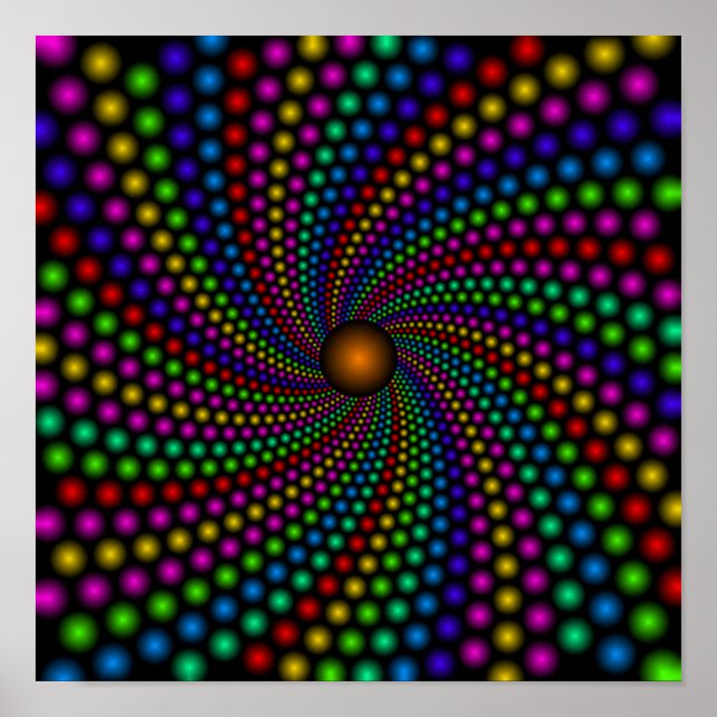 Posters à pointes arc-en-ciel (Devant)