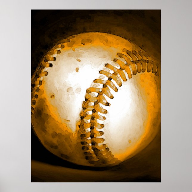 Posters de baseball peinture d'oeuvres d'art (Devant)