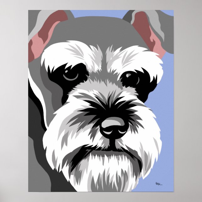 Posters de chiens Schnauzer miniatures (Devant)