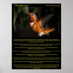 Posters de Desiderata Hummingbird 2