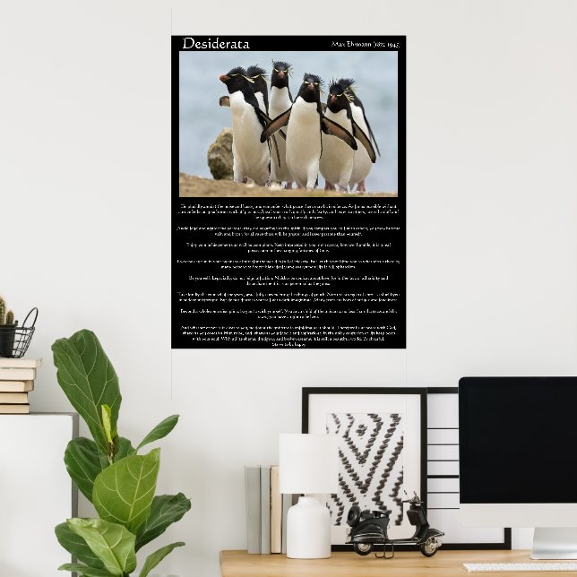 Posters de Desiderata Penguins à pied (Bureau à domicile)