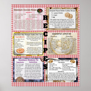 Posters de recettes