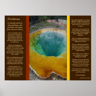 Posters de trous d'eau DESIDERATA