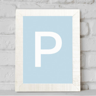 posters kid letter initial nursery