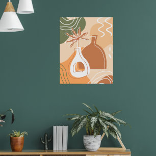 Posters minimalistes Boho Chic Botanique Vase Art
