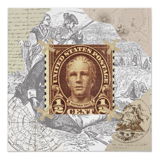 Posters Nathan Hale (1755-1776) Spy American (Devant)