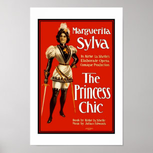 Posters Théâtre Vintage "La Princesse Chic"