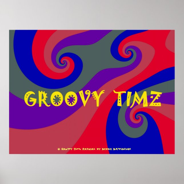 POSTERS - TIMZ SUPER - MULTICOULEURS PSYCHÉDÉLIQUE (Devant)