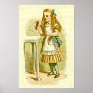 POSTERS VINTAGE - ALICE IN WONDERLAND BOIRE MOI AR