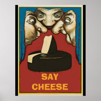 Posters vintage au fromage