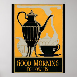 Posters vintage du café du matin