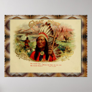 Posters vintages Étiquettes de boîte à cigares