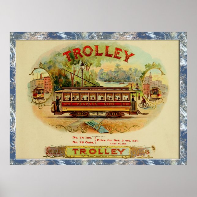 Posters vintages Étiquettes de boîte à cigares (Devant)