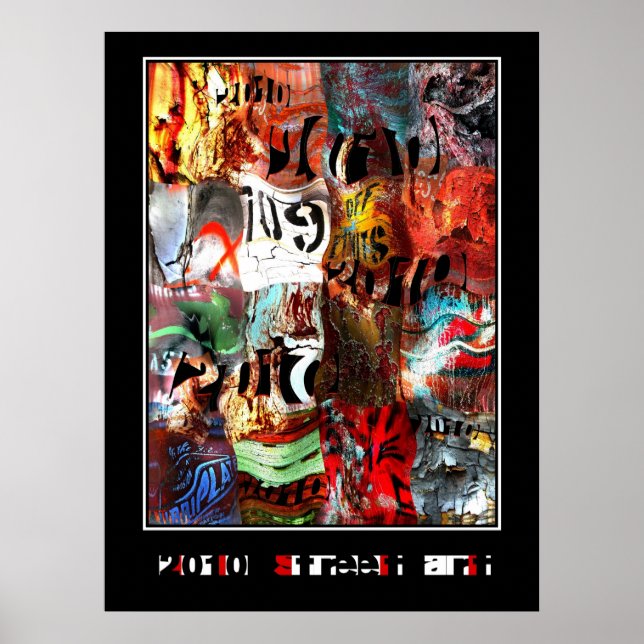 Posters Zizzago Street Art Abstrait Urban Grunge (Devant)