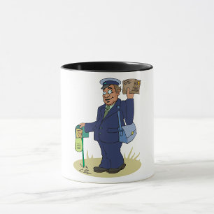 Postie livrant de la Mug