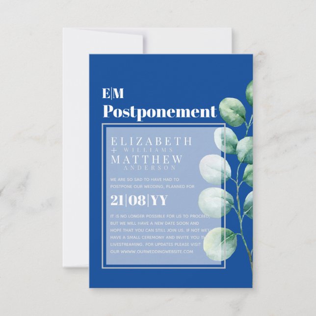 Postponement Eucalyptus Greenery Change of Plans (Devant)