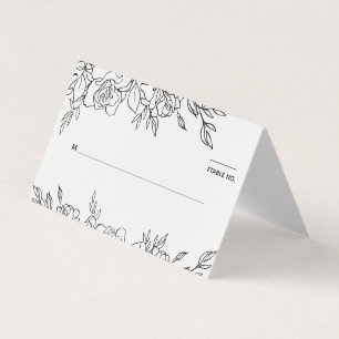 Posy De Mariage Rose Carte De Placement De Siège