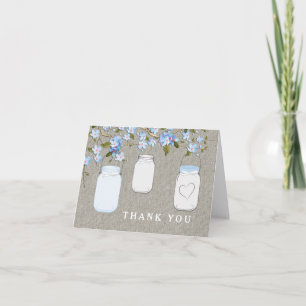 Pot de fleurs en toile de jute bleue Merci