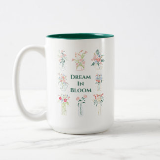 Pot de fleurs mignonne dessiné à la main avec Mug