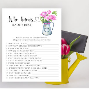 Pot de fleurs - Qui connaît le mieux papa jeu