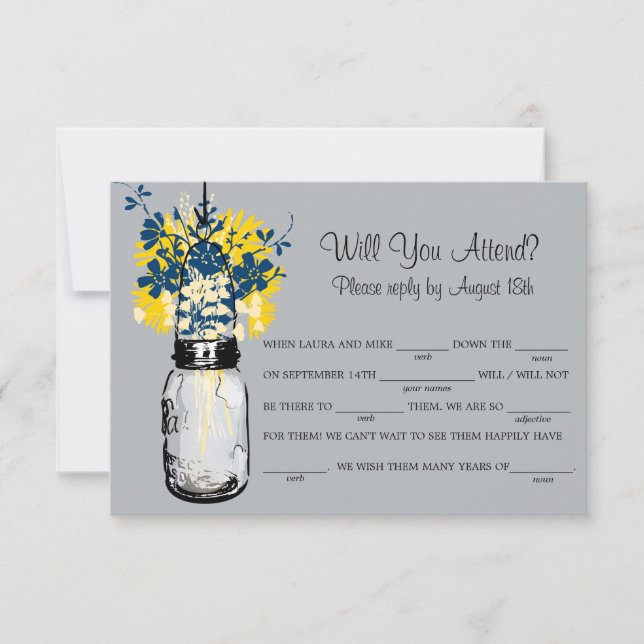 Pot de fleurs sauvages en burlap rustique LIB RSVP (Devant)