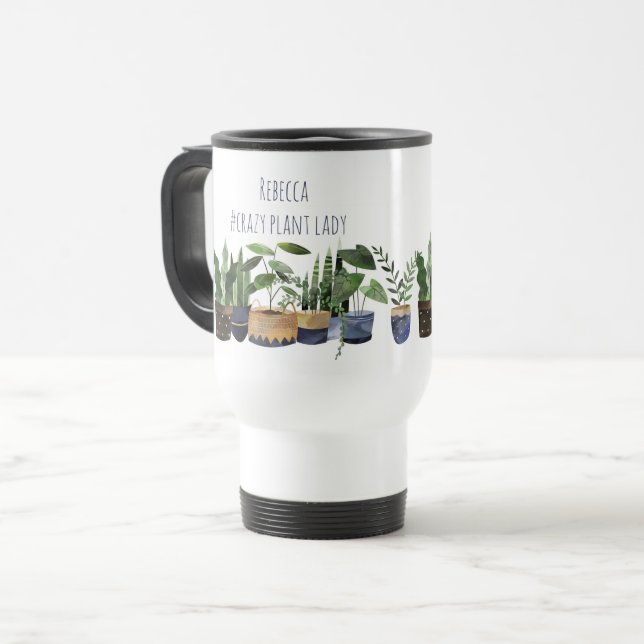 Pot de plante et cactus Crazy Plant Lady Tasse de  (Devant gauche)