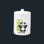 Pot de thé de Panda® d'amour<br><div class="desc">Temps de thé avec le pot de thé de Panda® d'amour des marques mignonnes. Pour plus d'information sur l'amour Panda® nous vérifient à CUTEandHAPPY.com</div>