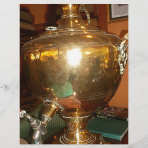 Pot de thé doré vintage Mur Art & Imprimer