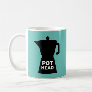 POT HEAD FUNNY CAFÉ MUG