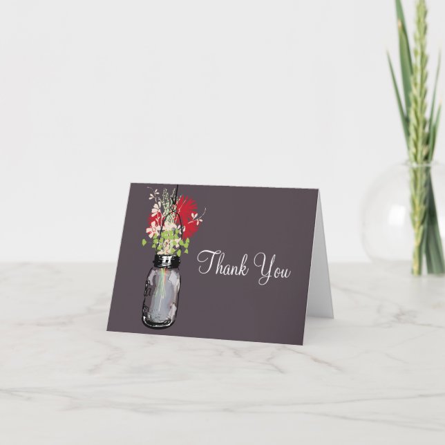 Pot Mason et Fleurs Sauvages Merci (Devant)