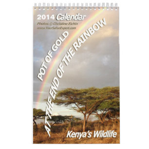 POT OF GOLD Calendrier 2014 de la faune du Kenya (