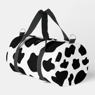 Potaches de vache noir et blanc sac à double motif