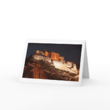 Potala Tibet Carte de voeux vierge pliée