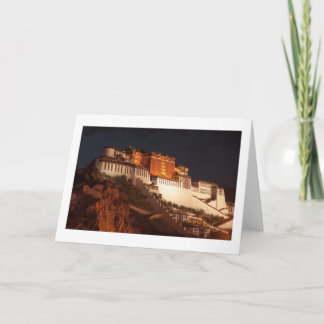 Potala Tibet Carte de voeux vierge pliée